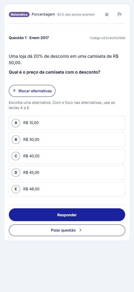 Questão antes de responder